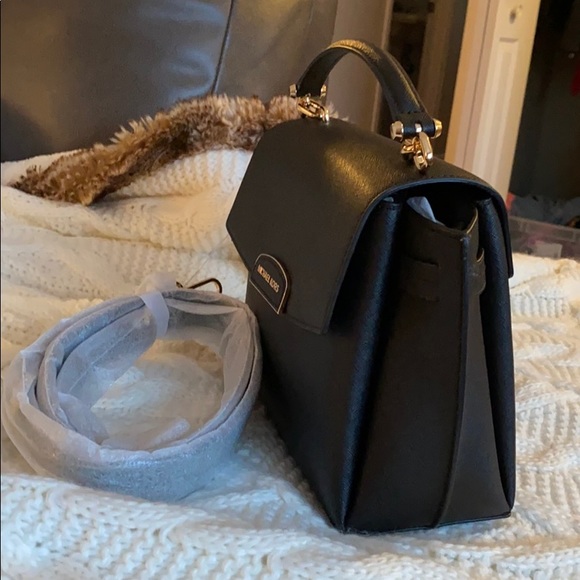 Michael Kors Black Leather Satchel - Picture 5 of 15